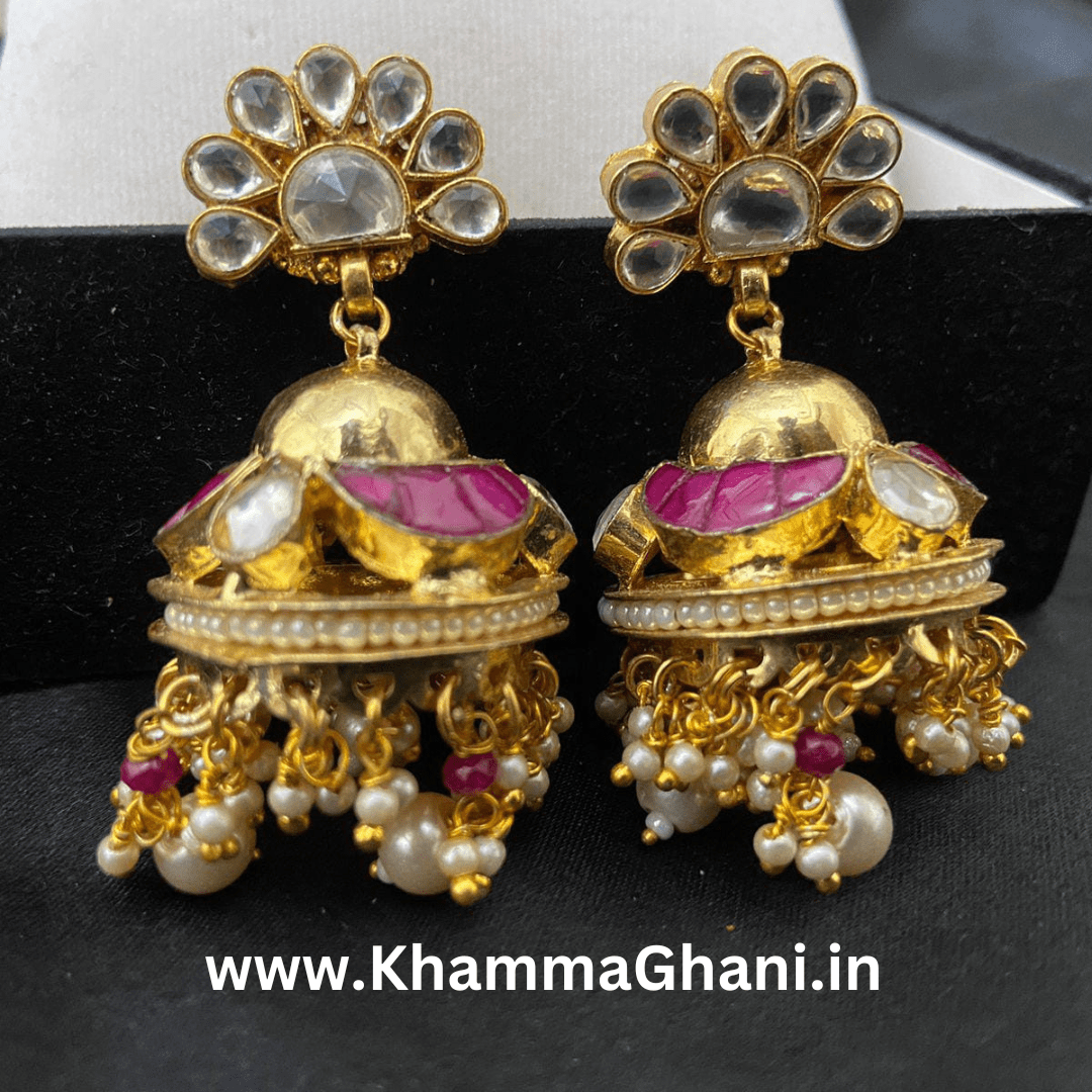 traditional indian jhumka earrings